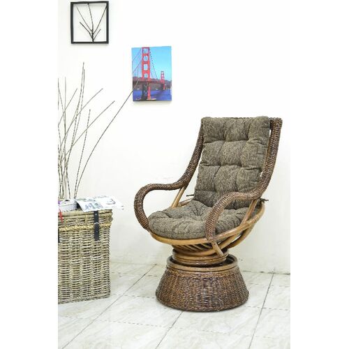 Комплект плетеной мебели Бока сет из натурального ротанга коричневый  - Фото №7