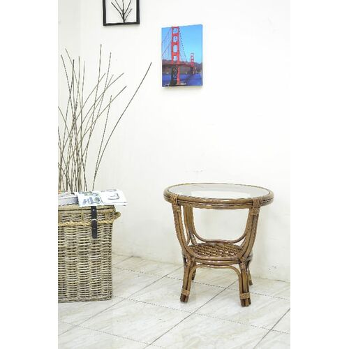 Комплект плетеной мебели Бока сет из натурального ротанга коричневый  - Фото №10