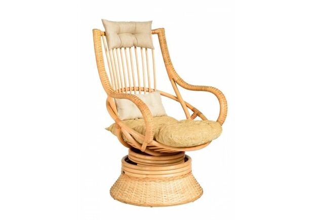 Комплект плетеной мебели Бока-дабл сет из натурального ротанга медовый - Фото №2