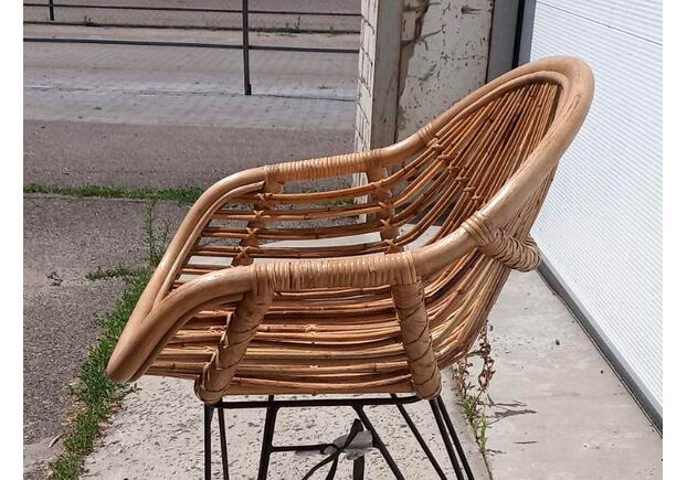Обеденное кресло Ники из натурального ротанга светло-коричневого цвета - Фото №2