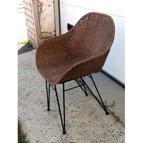Плетеное кресло Ники Нуово из натурального ротанга коричневое - Фото №4