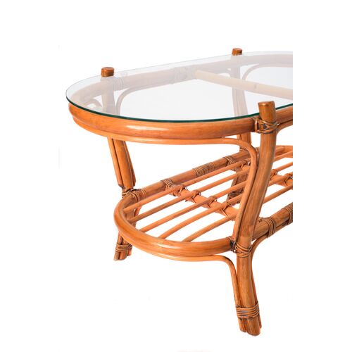 Комплект Папасан Гиацинт орехового цвета: 2 кресла Папасан,софа Мамасан,кофейный столик со стеклом - Фото №24