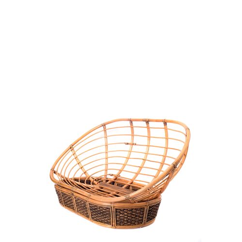 Комплект Папасан Гіацинт горіхового кольору: 2 крісла Папасан,софа Мамасан,кавовий столик зі склом - Фото №8