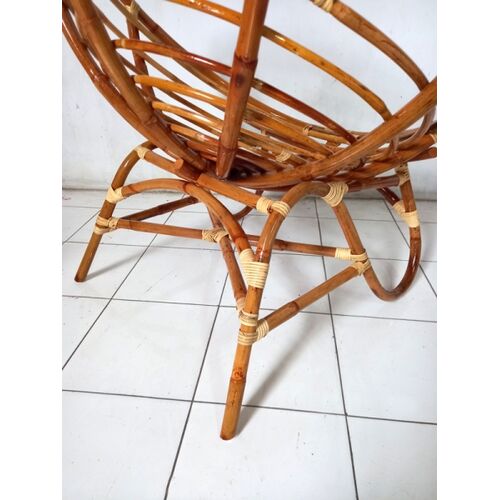 Комплект мебели Папасан Дуэт из натурального ротанга светло-коричневый - Фото №6