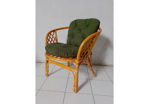 Комплект мебели Таврия Дарк-грин из натурального ротанга светло-коричневый - Фото №2