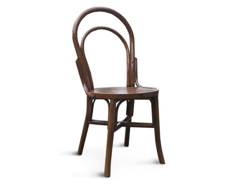 Венский стул из натурального ротанга коричневый - Фото №1