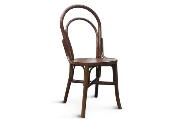 Венский стул из натурального ротанга коричневый - Фото №1