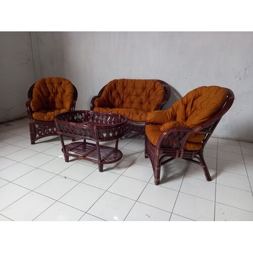 Комплект мебели Копакабана-3 из натурального ротанга темно-коричневый - Фото №3