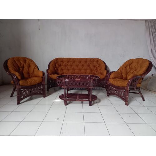 Комплект мебели Копакабана-3 из натурального ротанга темно-коричневый - Фото №6