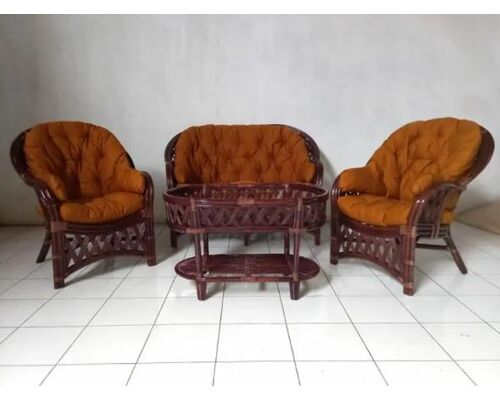 Комплект мебели Копакабана из натурального ротанга кофейно-коричневый - Фото №1
