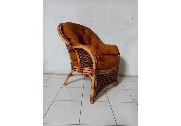 Комплект Копакабана Гиацинт из натурального ротанга орехового цвета (Софа, 1 кресло, стол) - Фото №2