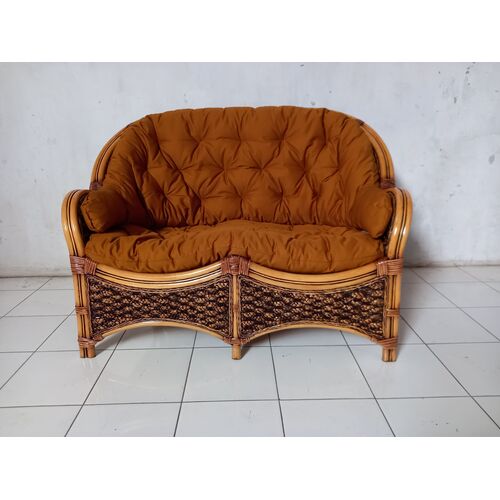 Комплект Копакабана Гиацинт из натурального ротанга орехового цвета (Софа, 1 кресло, стол) - Фото №16