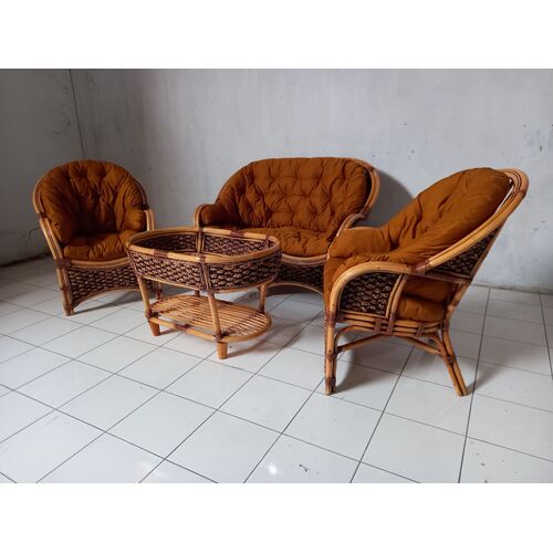 Комплект мебели Копакабана Гиацинт из натурального ротанга орехового цвета - Фото №8