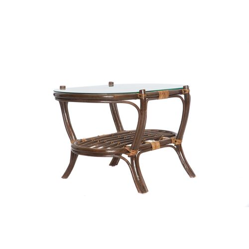 Комплект плетеной мебели Дрим из натурального ротанга коричневого цвета: софа, 2 кресла и кофейный столик - Фото №2