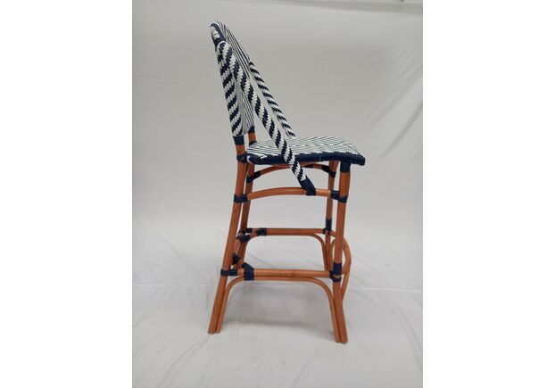 Барний стілець бістро ротанговий Chevron Bar Chair - Фото №2