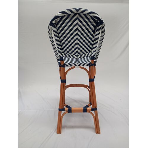 Барний стілець бістро ротанговий Chevron Bar Chair - Фото №3