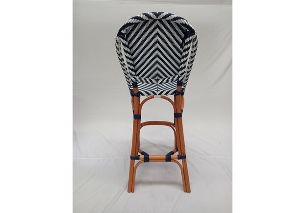 Барный стул бистро ротанговый Chevron Bar Chair - Фото №2