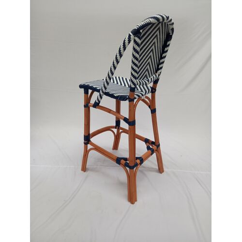 Барний стілець бістро ротанговий Chevron Bar Chair - Фото №4