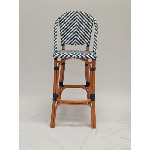 Барний стілець бістро ротанговий Chevron Bar Chair - Фото №5
