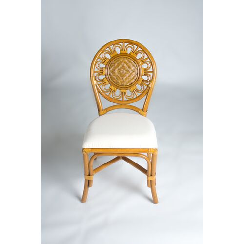 Обеденный стул Аскания натуральный ротанг королевский дуб - Фото №3