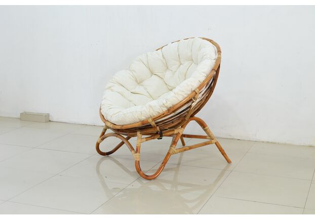  Комплект меблів Папасан Нуово (софа, 2 крісла та столик) натуральний ротанг - Фото №2