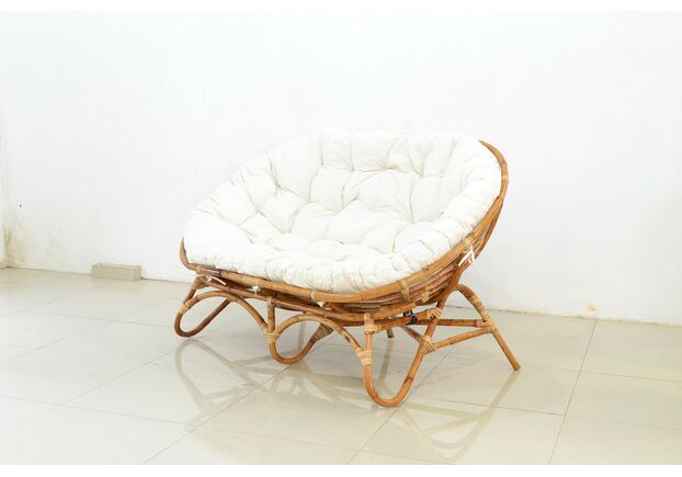  Комплект меблів Папасан Нуово (софа, 2 крісла та столик) натуральний ротанг - Фото №2