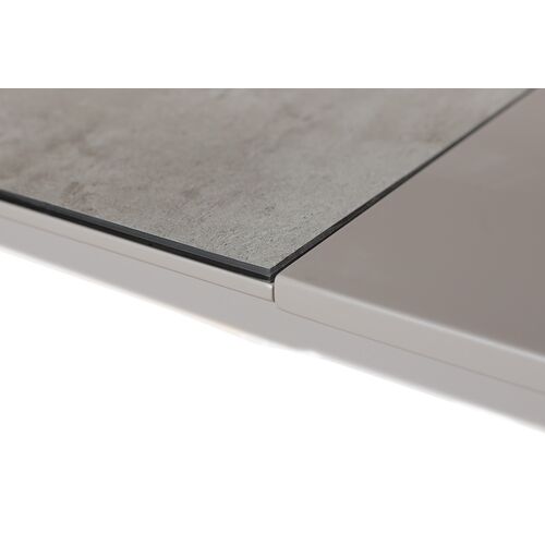 Стол обеденный раскладной стеклянный с МДФ DT 874 керамика серый - Фото №4