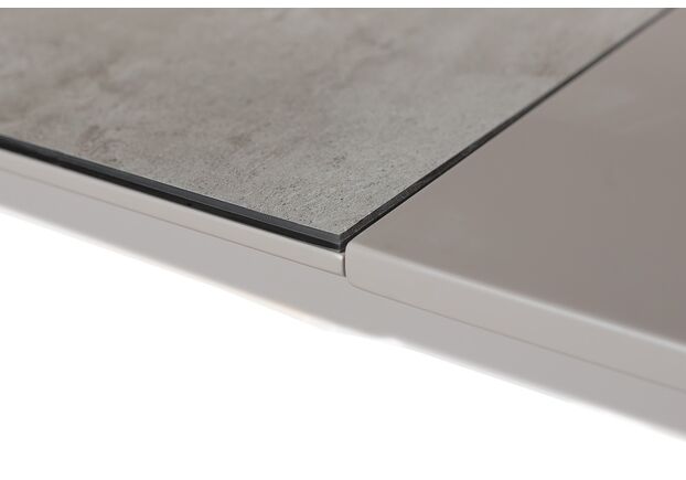 Стол обеденный раскладной стеклянный с МДФ DT 874 керамика серый - Фото №2