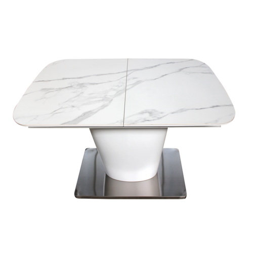 Стол обеденный раскладной керамика МДФ DT 874 белый - Фото №2