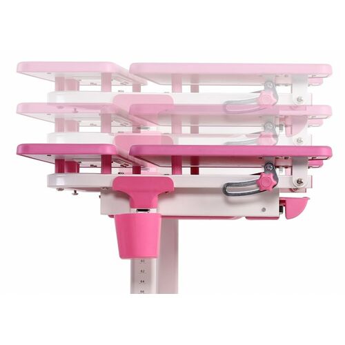 Комплект FunDesk Парта + стул трансформеры Lavoro Pink + лампа - Фото №4