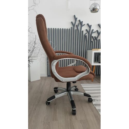 Кресло офисное Austin текстиль коричневый - Фото №4