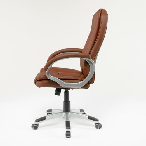 Кресло офисное Denver кожзам коричневый - Фото №3