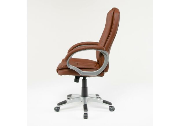 Кресло офисное Denver кожзам коричневый - Фото №2