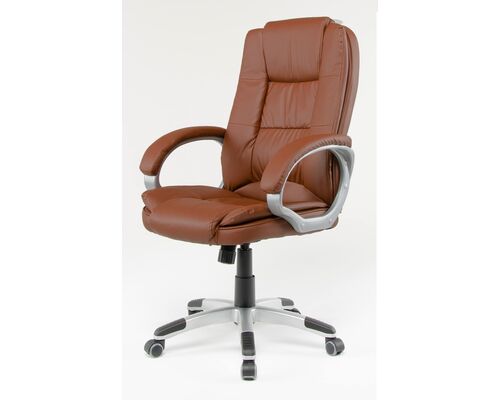 Кресло офисное Denver кожзам коричневый - Фото №1