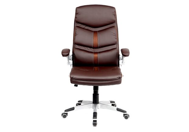 Кресло офисное Leland коричневое - Фото №2