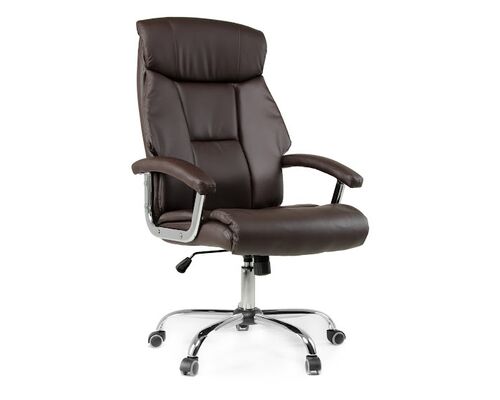 Кресло офисное Payson brown коричневый кожзам - Фото №1