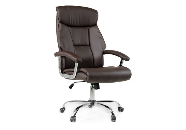 Кресло офисное Payson brown коричневый кожзам - Фото №1