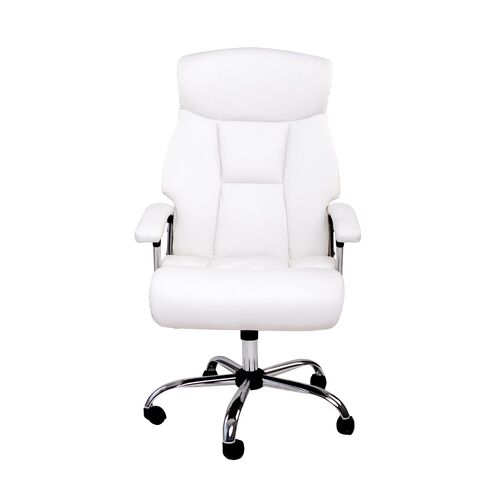Кресло офисное Payson белый кожзам - Фото №2