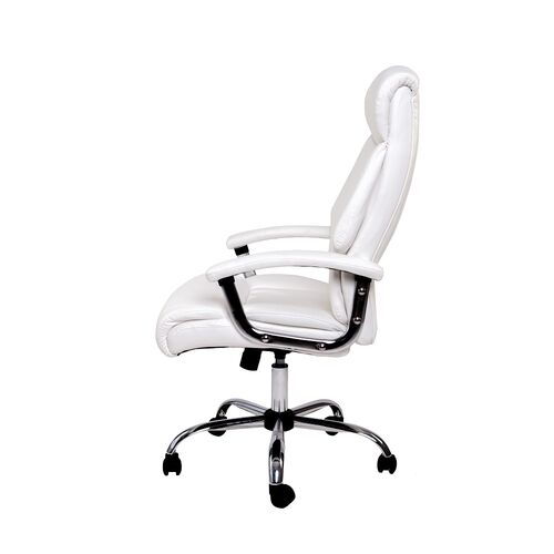 Кресло офисное Payson белый кожзам - Фото №3