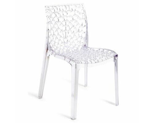 Cтул для кухни, кафе, ресторана GRANDSOLEIL GRUVYER transparente crystal clear прозрачный S6316TR - Фото №1