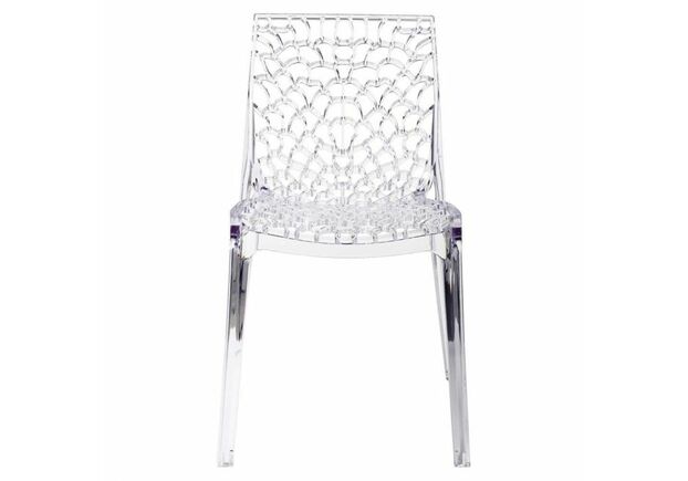 Cтул для кухни, кафе, ресторана GRANDSOLEIL GRUVYER transparente crystal clear прозрачный S6316TR - Фото №2