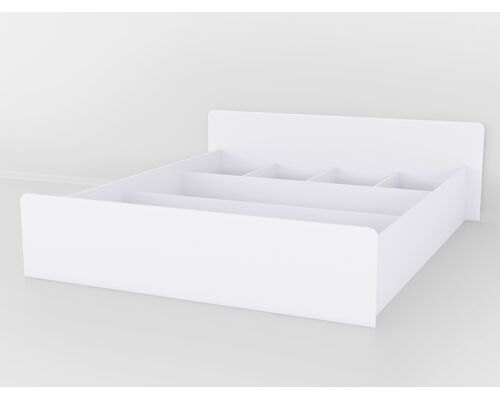 Ліжко двоспальне КТ-574.1 Біле - Фото №1