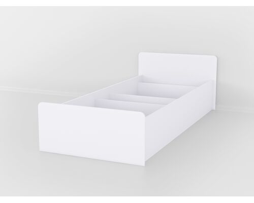 Кровать односпальная КТ-573.1 Белый - Фото №1