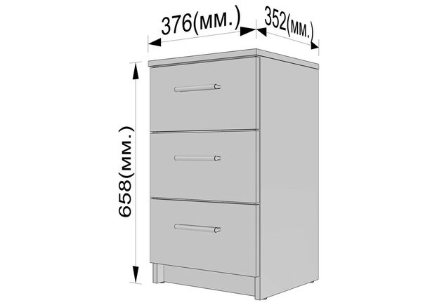 Комод А-24 Венге Темный - Фото №2