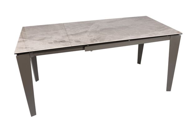 Стол обеденный раскладной Impulse Bond 130(180)x80 см серый керамика, металл - Фото №2