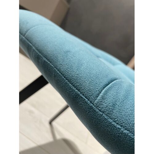 Стілець обідній на металевих ніжках Impulse Joy велюр синій - Фото №4