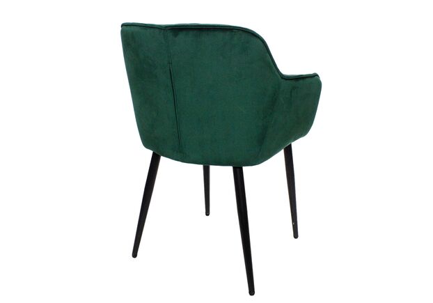 Кресло обеденное для гостинной, кафе, ресторана Impulse Gaby велюр зеленый - Фото №2