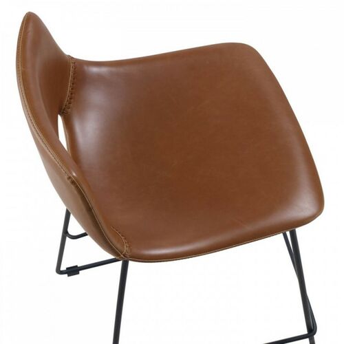 Полубарный стул La Forma Ziggy коричневый - Фото №4