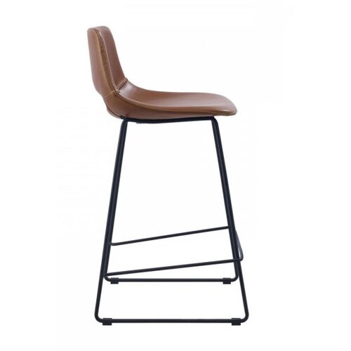 Полубарный стул La Forma Ziggy коричневый - Фото №2