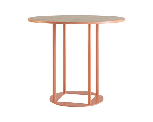 Стол Avangard R d-90 персиковый Ral 3012/CLEAF Millennium S083 Пудра - Фото №1